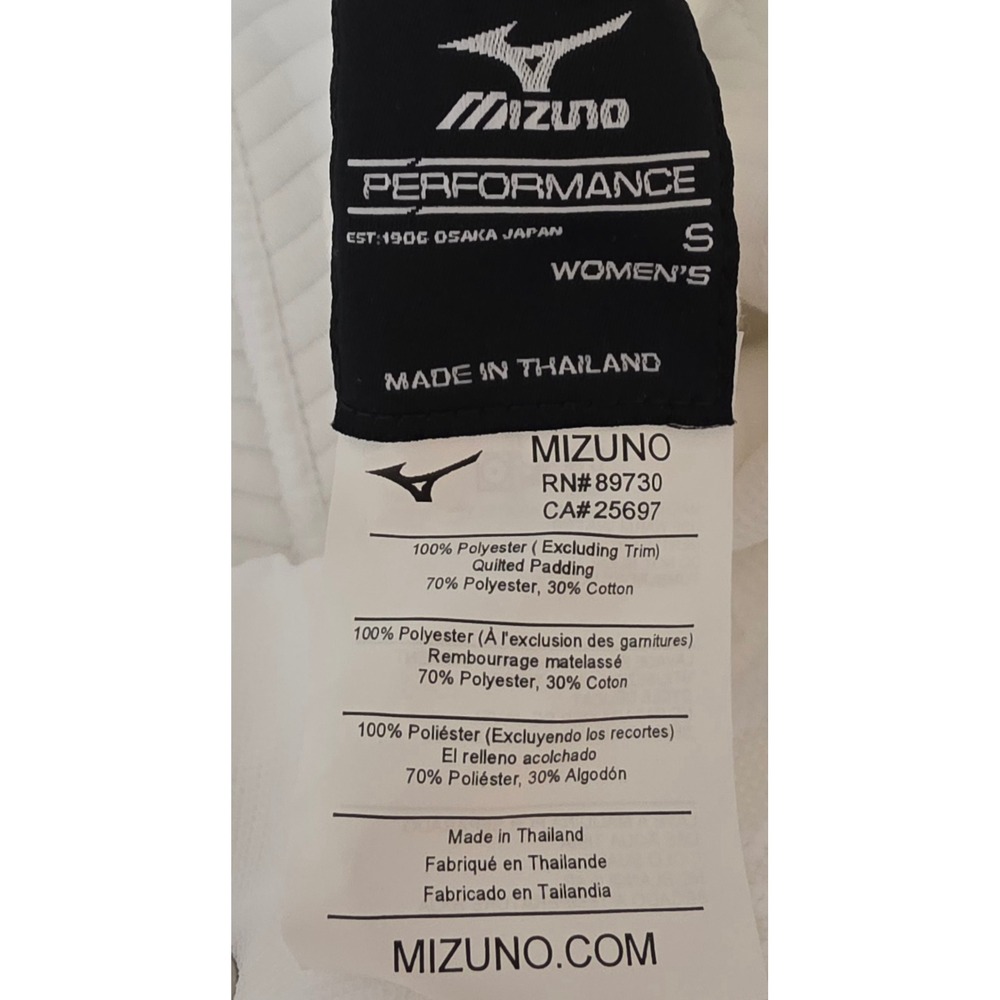 NWT Mizuno Softball Pants Womens Small White Elastic Bottom Double Knit Baseball - Picture 10 of 10